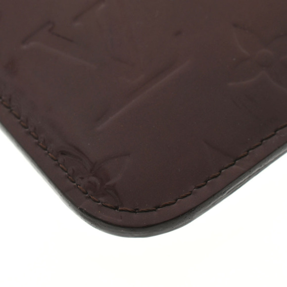 Louis Vuitton Vernis Patent Pochette NM Amarante Purple Wallet - Picture 6 of 12